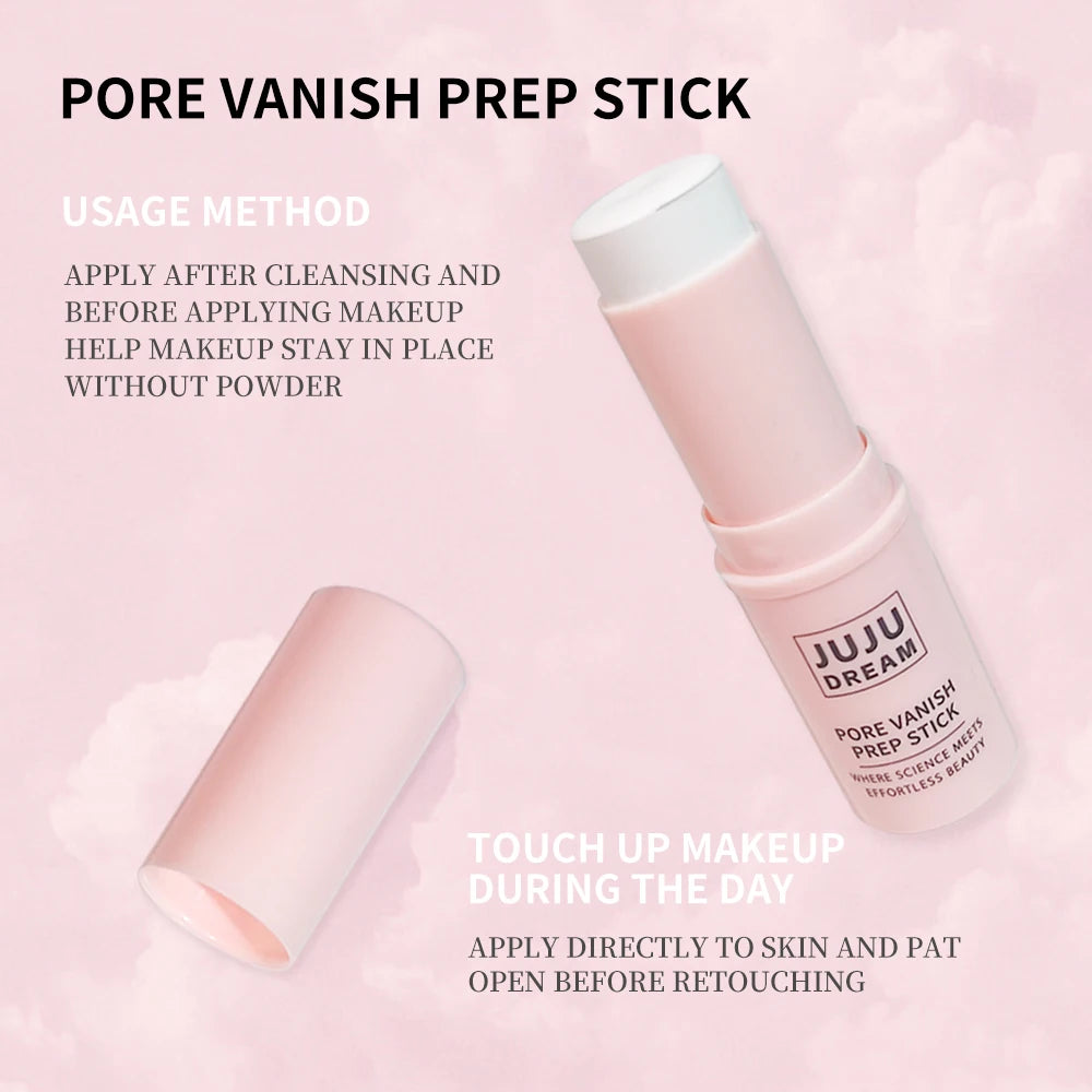 Face Primer Stick,Invisible Pore Base Stick Makeup Concealer Isolation Makeup Front Pore Base Modifying Skin Color Primer Makeup