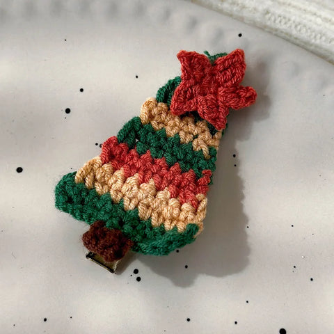 Christmas Series Hair Clips Winter Wool HairPins Christmas Tree BB Clips for Woman Girls Sweet Barrettes Children Cute Headdress
