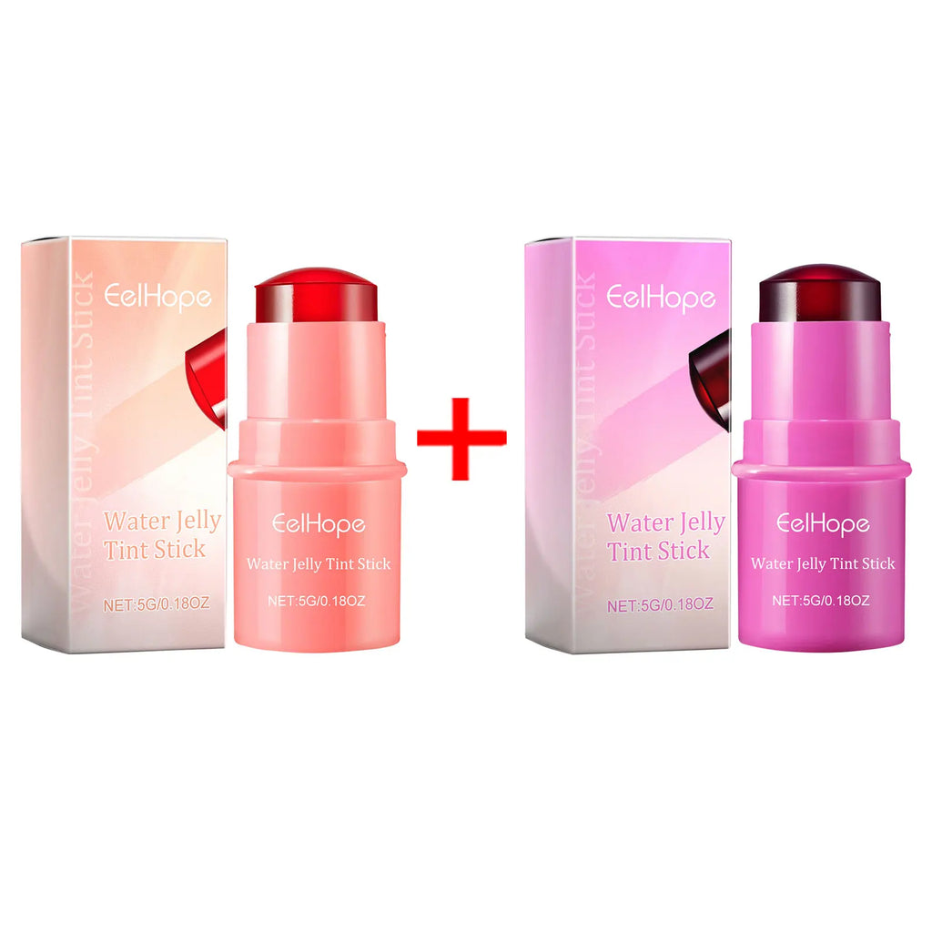 3-in-1 Milk Jelly Tint Facial Blusher Wand Moisturize Lasting Brightening Matte Rouge Cheek Contour Lipstick Stick Beauty Makeup