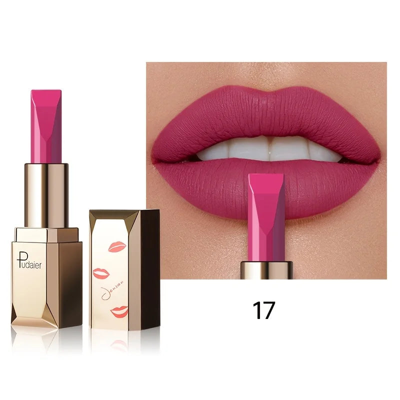 Matte silky velvet lipstick, durable, waterproof and sweat resistant, suitable for daily makeup, Valentine's Day to send female