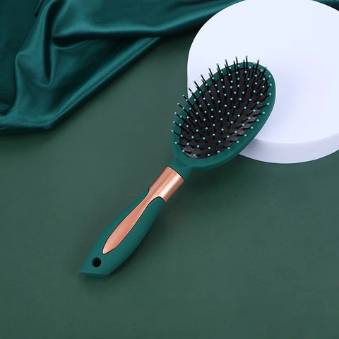 Massage Oval Comb Hair Brush Set Anti Static With Silicone Cushion Base Detangling Brush Round Hair Brush Vent Hair Brush