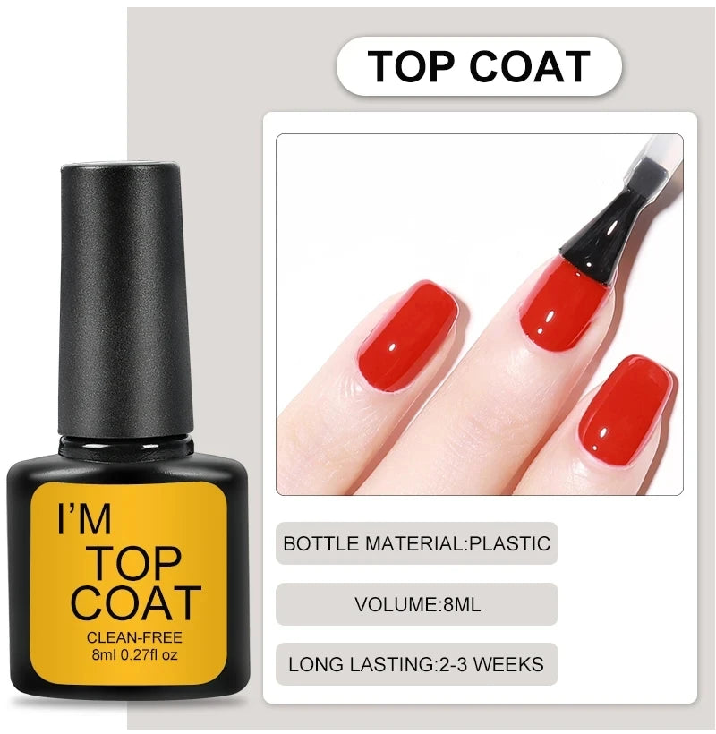 LNWPYH Gel Nail Polish Set Nail Gel Kit 26 Color Semi Permanent UV Led Gel Varnish Soak Off Nail Lacquers Base Coat Top Coat Kit