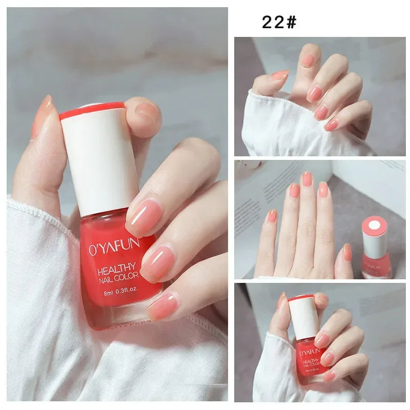 No-bake Nail Polish Nail Art Tearable Quick Dry Normal Without Lamp Nail Polish Glitter Sequins UV Varnish Nails Tools