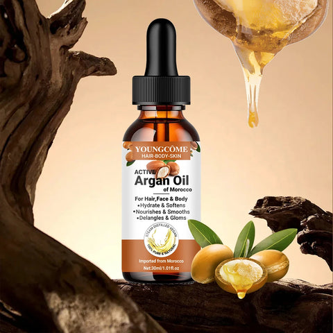 Morocco Argan Hair Oil Care Essence Nourishing Moisturizer Brightening Smooth Repair Improve Split Hair Firming Lifting Skincare