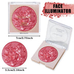 Pearlescent Shimmer Blush Powder, Single-color Blush, Fine Powder, Improves Skin Tone, Blush Without Flying Powder