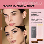 Concealing Foundation Stick 5 Shades With Built-In Brush,  Brighten Lightweight and Waterproof Formula Face Contour Stick Makeup