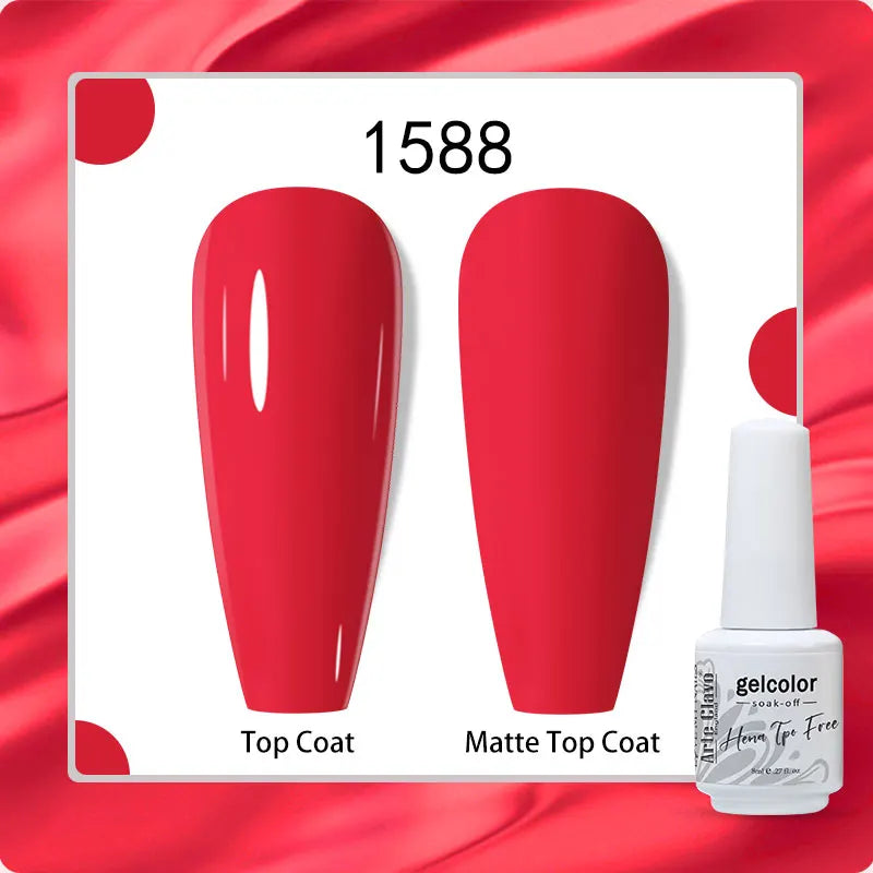 Arte Clavo 8ml HEMA TPO Free Gel Nail Polish Nail Art Manicure Semi Permanent Gel UV Hybrid Varnishes Base Top Coat Enamels New