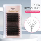 Goddess W3D 4D 5D 6D Eyelash Extension W Style Faux Mink Natural Soft Bloom Lash Automatic Flowering Premade Fans Volume Eyelash