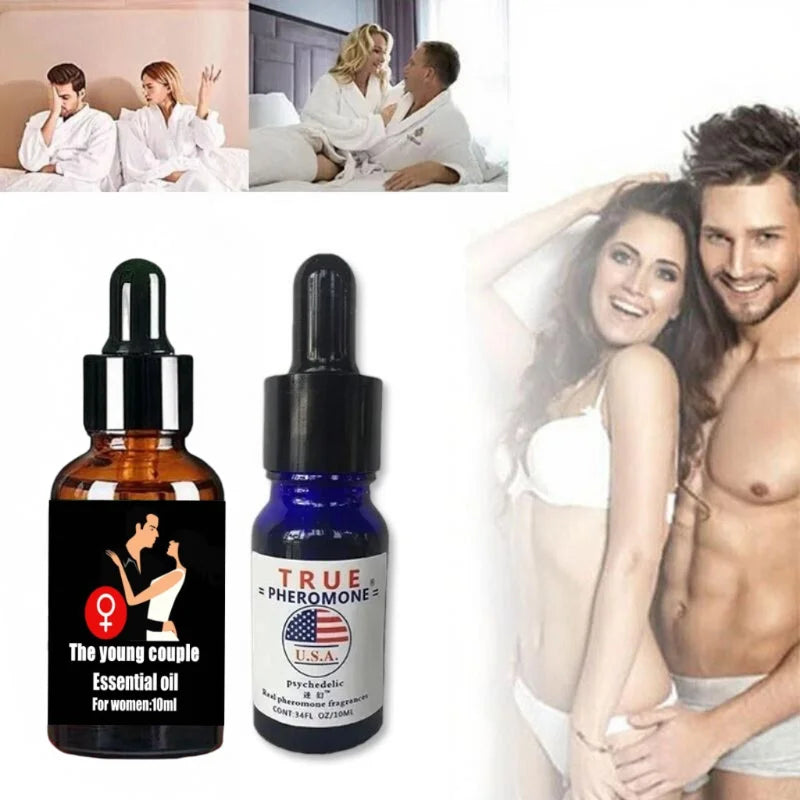 Couples' Pheromone Romantic Perfume Essential Oil Lasting Fragrance Sexy Irresistible Charm Unisex Vitality Series Body Perfume