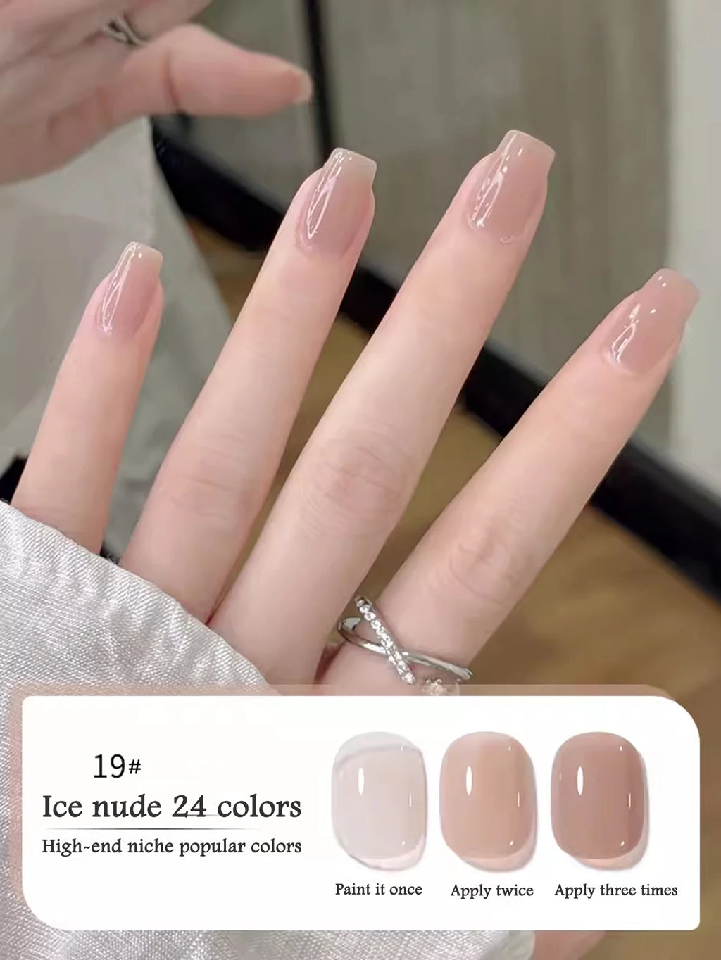 10ML 1-24PCS Milk White Jelly Gel Nail Polish Nail Art 2025 New Popular Nail Supplies UV LED Light Nails Autumn Nails