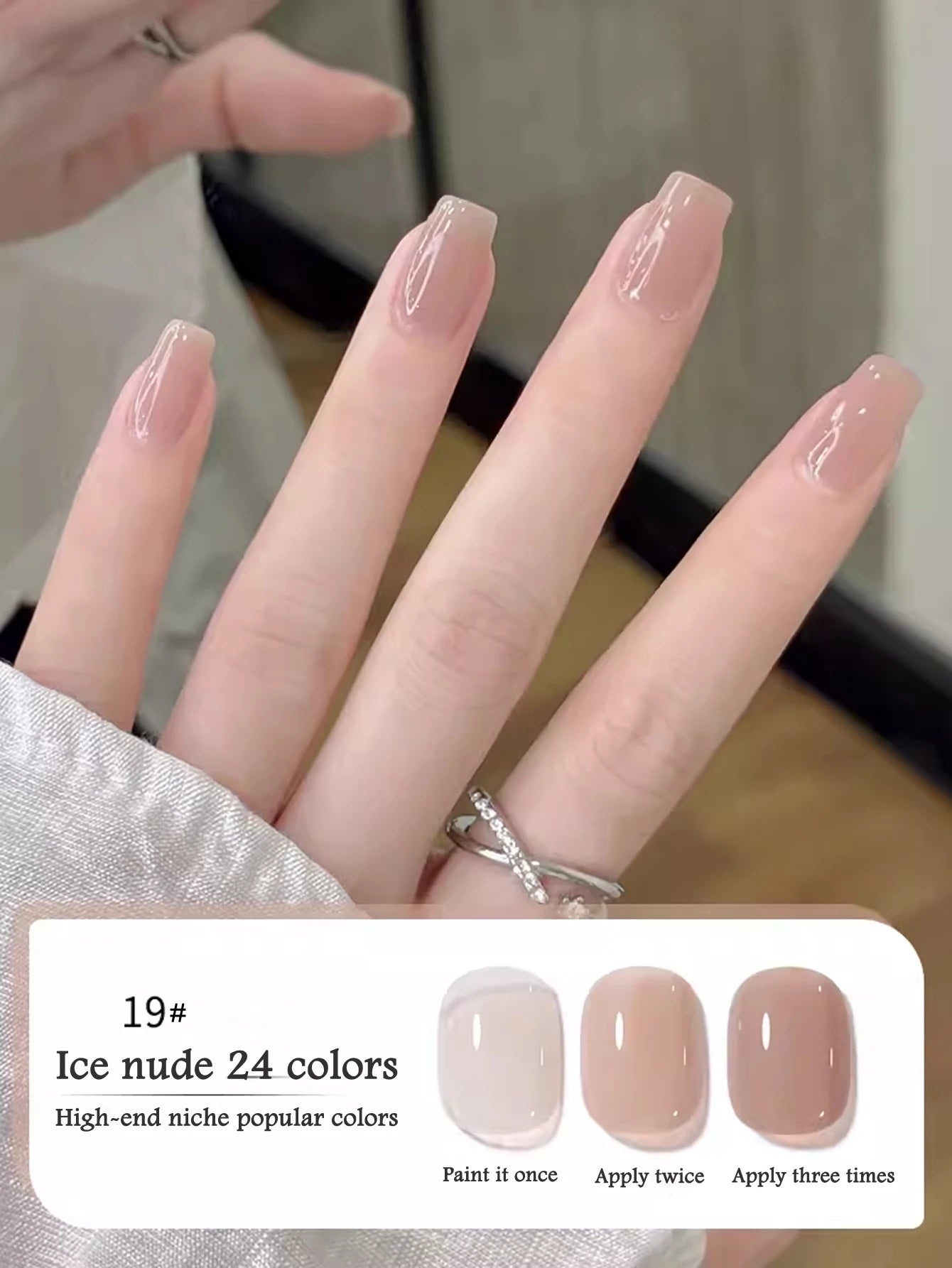 10ML 1-24PCS Milk White Jelly Gel Nail Polish Nail Art 2025 New Popular Nail Supplies UV LED Light Nails Autumn Nails