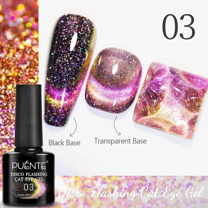 PUENTE 5ml Metallic Painting Liner Gel Polish Bright Mirror Effect Semi-Permanent UV Nail Varnish For Stunning French Nail Art