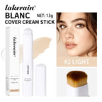 Waterproof Blanc Cover Cream Stick Dual-ended Design Creamy Texture Concealer Foundation Buildable Coverage Face Base Makeup