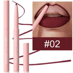 DUNUF 12 Color Velvet Matte Lipliner Pencil Waterproof Non-stick Cup Lipstick Nude Pink Lip Liner Outline Lips Contour Makeup