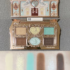 Flower Knows Moonlight Mermaid Eyeshadow Delicate Matte Glow Shimmer Chameleon Waterproof 5 Color Glitter Eye Shadow Palette