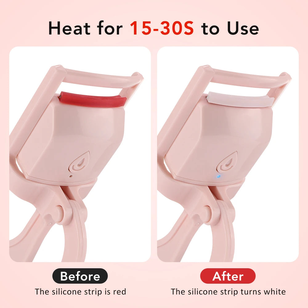 Electric Eyelash Curler Portable Design Long Lasting Styling Curler Easy To Use Heated Eyelash Curler All Day Perfect Curling