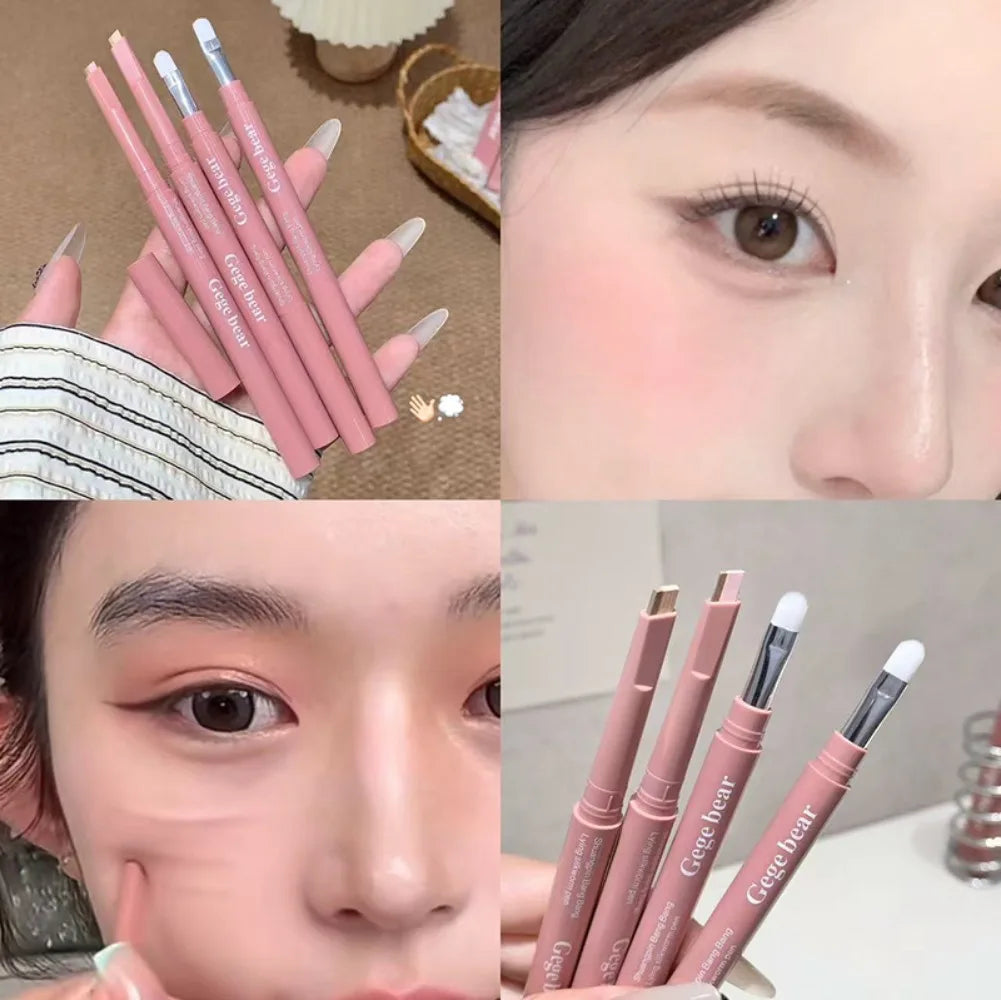 Bicolor Under Eye Pencil 2 In 1 Brightening Highlighter Nude Pink Shadow Stick Aegyo Sal Lying Silkworm Eeyshadow Lash Makeup
