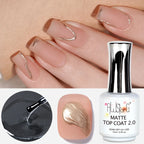 AWStorG 15ml Matt Top Coat 2.0 Non-stick Powder Nail Polish Varnish Semi Permanent Soak Off Gel Nail Polish Manicure Art