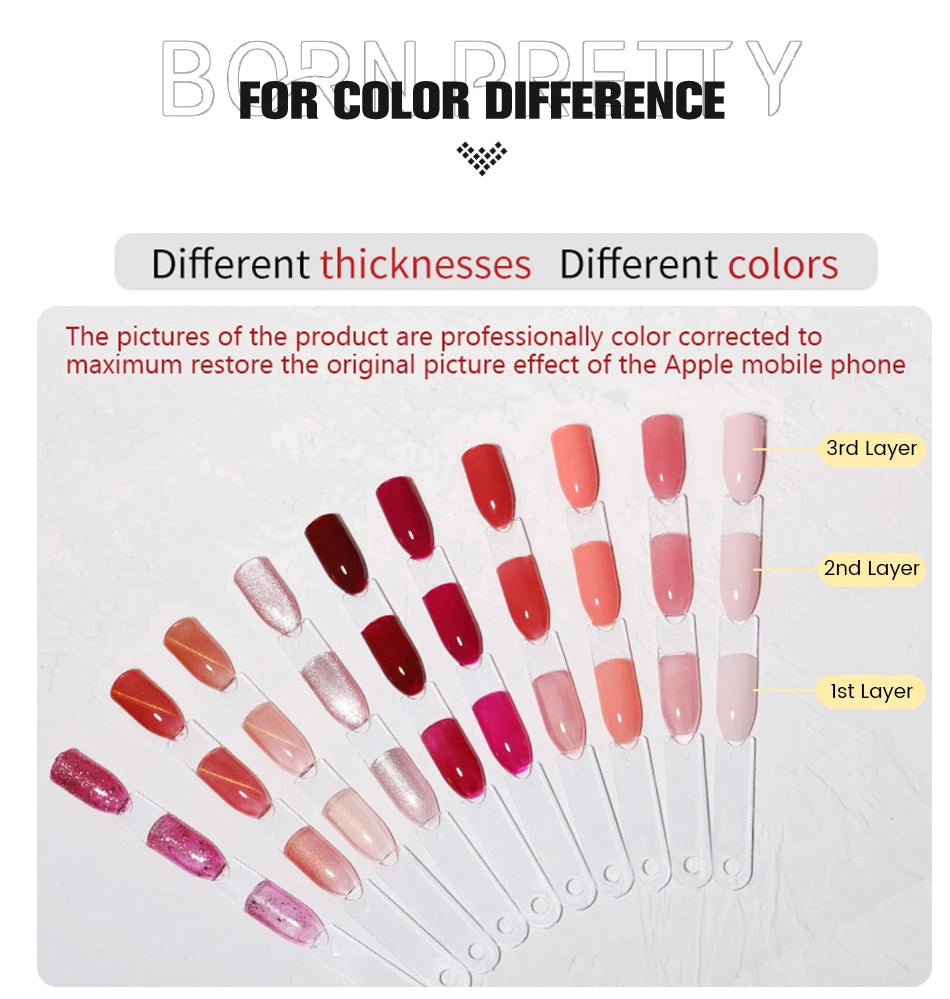 BORN PRETTY 5ml Metallic Painting Gel Polish Strong Silver Effection Nail Art Soak Off Gel Nail Polish Silver Mirror Gel