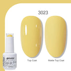 Arte Clavo Solid Color Gel Nail Polish 15ml Soak Off UV LED Gel Semi-Permanent Glitter Polish For Manicure Nail Art Salon Gel