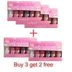 6pcs Moisturizing Lip Gloss Transparent Lip Oil Hydrating Lip Glaze Lip Plumper Hydrating Make Up Liquid Lipstick Lips Cosmetics