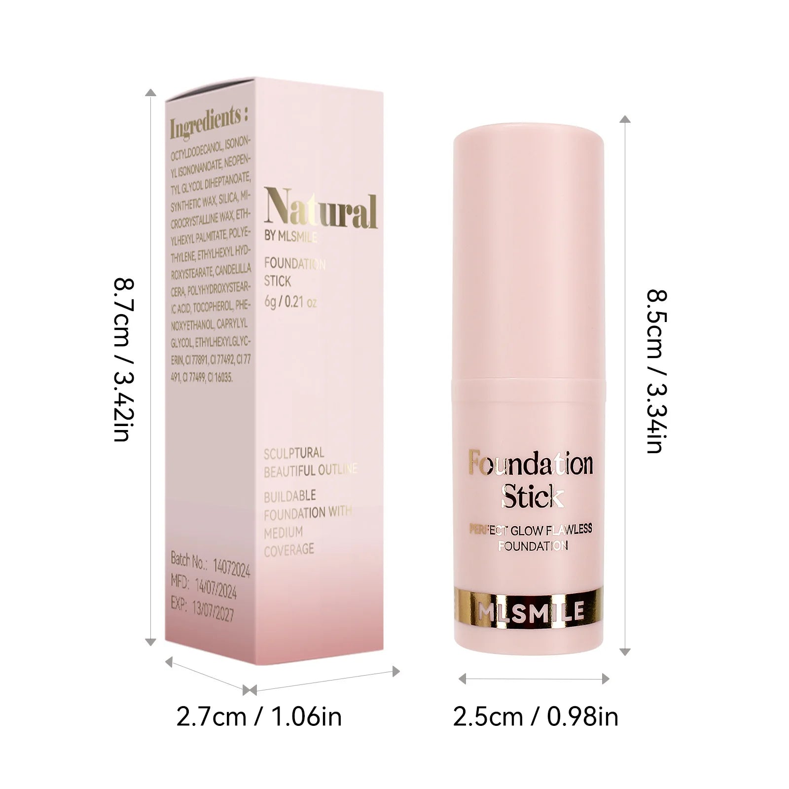 Concealer Foundation Make-up Stick Oil Control Natural Isolation Bb Cream Moisturizing Long-term Liquid Foundation Cosmetics