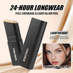 Stick Foundation Cream Long-Wear Waterproof Covers Moisturizing Full Coverage Concealer Face Contouring Stick For Base Makeup