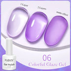 PUENTE 5ml Metallic Painting Liner Gel Polish Bright Mirror Effect Semi-Permanent UV Nail Varnish For Stunning French Nail Art