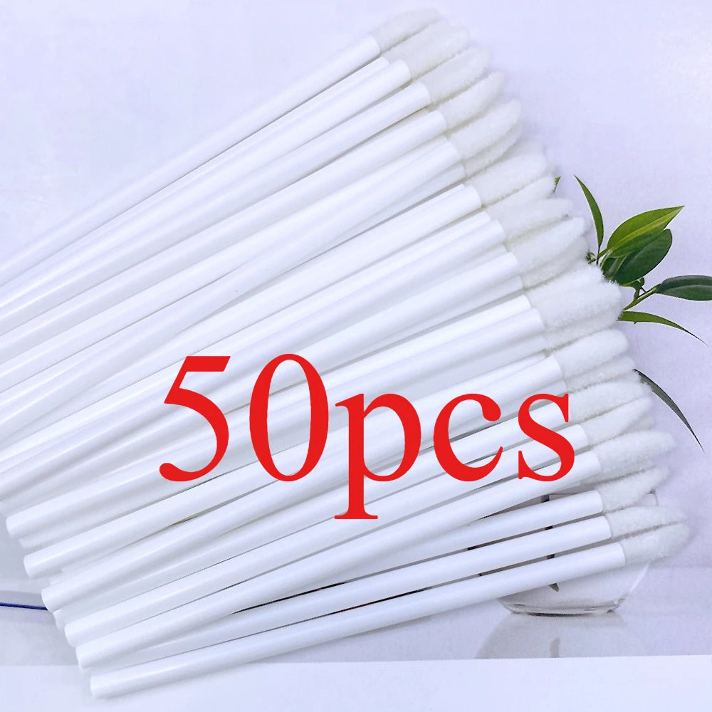 50/500PCS Disposable Lip Brush Eyelash Extension Makeup Brushes Lash Extension Mascara Applicator Lipstick Wands Cosmetic Tools