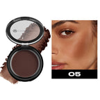 Waterproof Contouring Powder Palette Matte Finishing Bronzer Hairline Modify Nose Shadow Buildable Coverage for All Skin Tones