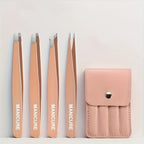 Professional Stainless Steel Tweezers Tips Eyelash Extension & Microblading Kit for Eyebrow Shaping Eyelash Grafting Tweezers