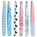 Colorful Eyebrow Tweezers Professional Stainless Steel Tweezers For Men and Women Beauty Clips Facial Hair Removal Makeup Tools