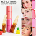 MLSMILE Jelly Blush 2-In-1 Jelly Lip Cheek Brighten Blush Stick Lip Gloss Blush Cream Makeup