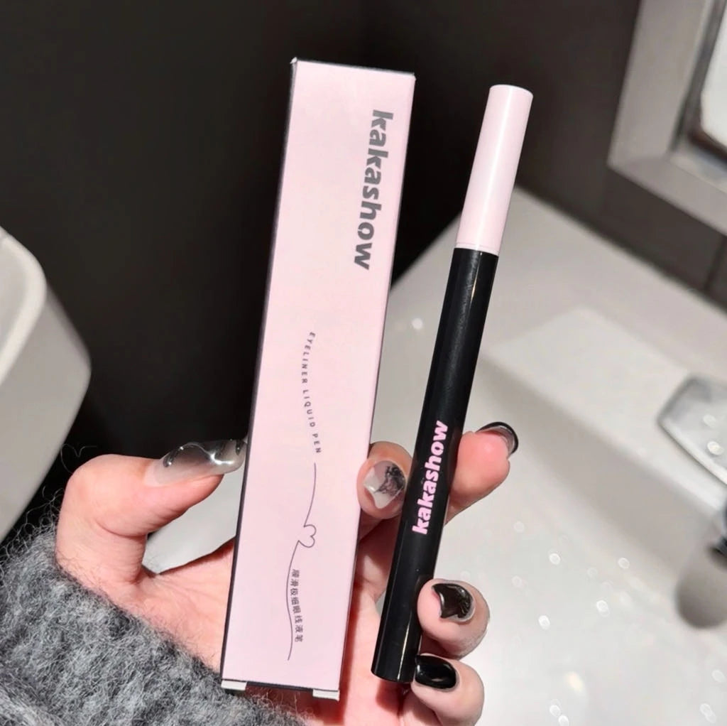 0.05mm Eyeliner Liquid Pen Matte Smooth Quick Dry Waterproof Ultra-thin Eyeliner Lower Eyelash Pen Non Smudging Korean Makeup