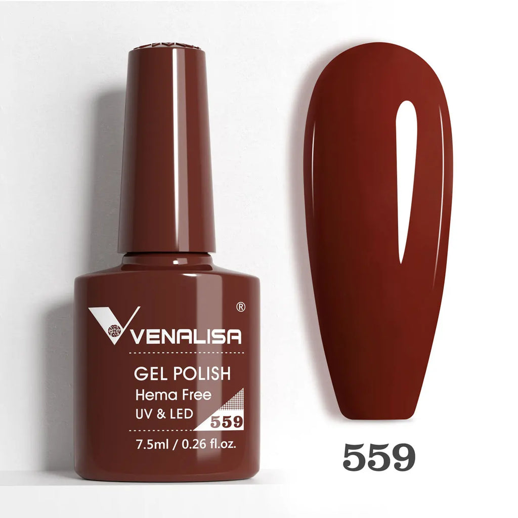 Venalisa VIP5 Nail Gel Polish HEMA/TPO FREE Full Coverage Beautiful Semi Permanent Soak Off UV LED Gel Nail Polish Gel Lacquer