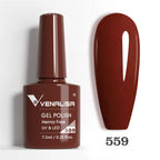Venalisa VIP5 Nail Gel Polish HEMA/TPO FREE Full Coverage Beautiful Semi Permanent Soak Off UV LED Gel Nail Polish Gel Lacquer