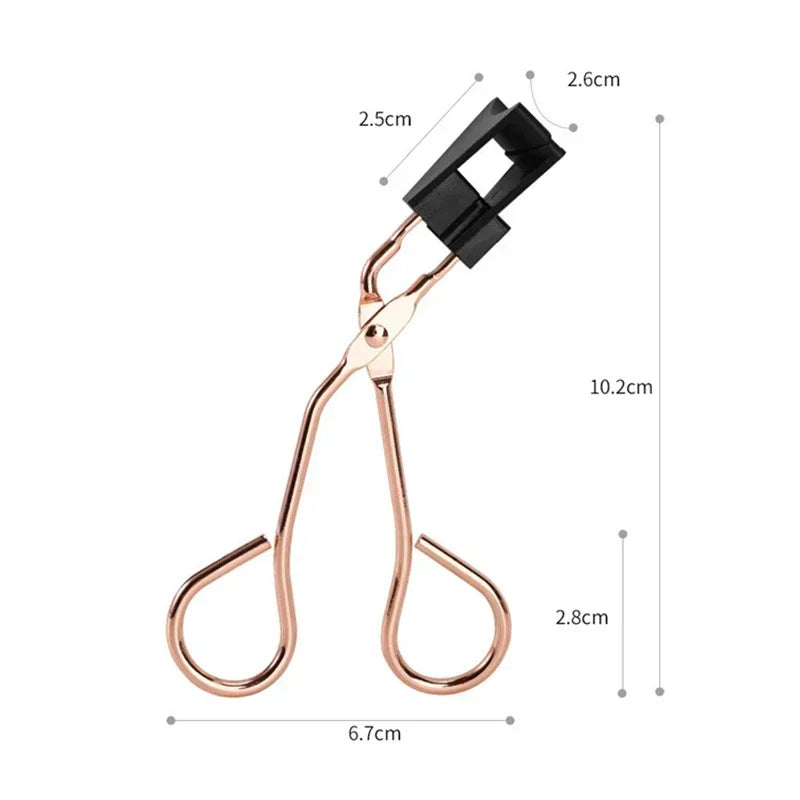 Portable Magnetic Eyelash Curler Clip Stainless Steel Magnetic Lashe Details Curling Applicator Natural Look Eyelash Makeup Tool