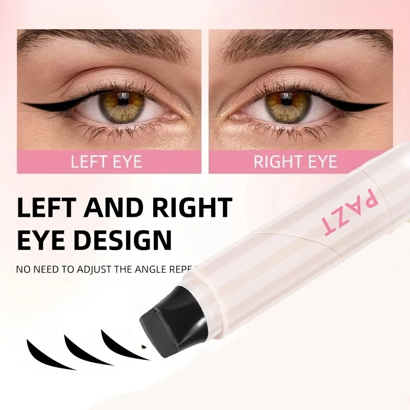 Rotating Eyeliner Stamp Pen, Long-Lasting Waterproof & Sweat-Proof,One-Touch Application,Ideal for Beginners,Perfect for Daily