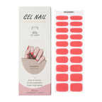 Leopard Semi-Cured Gel Nail Strips Simple Transparent Color Adhesive Long Lasting Gel Nail Stickers Harden In UV Lamp Need