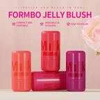 Lip Gloss & Blush,Cooling Water Jelly Tint,Multi Makeup Stick,Cheek Stain,Long-Lasting Hydrating,Transfer Proof,Buildable Rouge