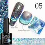 PUENTE 5ml Metallic Painting Liner Gel Polish Bright Mirror Effect Semi-Permanent UV Nail Varnish For Stunning French Nail Art