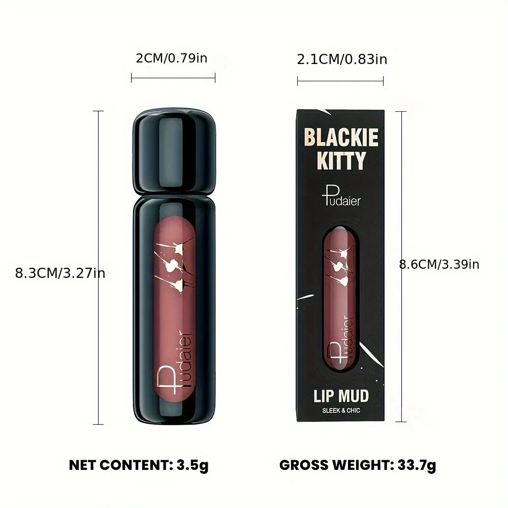 Matte Velvet Lip Mud, Highly Pigmented Non-Stick Lip Gloss, Long Lasting Waterproof Lip Makeup Gift for Mother’s Day
