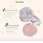 Flower Knows All series Swan Ballet Velvet Embossed Blush Matte Makeup Pressed Blusher Powder Pallet Women Gift Set