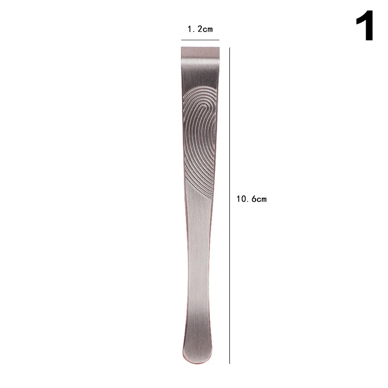 Durable Thickened Stainless Steel Tweezers for Beard Eyebrow Hair Removal Flat Tip Design Easy Grip Facial Hair Plucking Tool