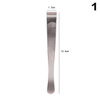 Durable Thickened Stainless Steel Tweezers for Beard Eyebrow Hair Removal Flat Tip Design Easy Grip Facial Hair Plucking Tool