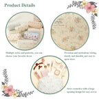 1pcs Cute Quilted Cotton Makeup Bag Women Zipper Cosmetic Organizer Cloth Handbag Box Shape Portable Toiletry Case for Girls