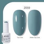 Arte Clavo Solid Color Gel Nail Polish 15ml Soak Off UV LED Gel Semi-Permanent Glitter Polish For Manicure Nail Art Salon Gel