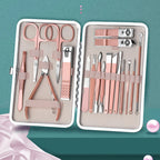 7/10/12/16/18pcs/set Manicure Cutters Nail Clipper Set Household Stainless Steel Ear Spoon Pedicure Scissors Tool For Beauty