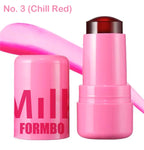 Lip Gloss & Blush,Cooling Water Jelly Tint,Multi Makeup Stick,Cheek Stain,Long-Lasting Hydrating,Transfer Proof,Buildable Rouge