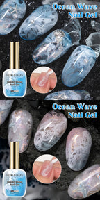 NICOLE DAIRY 15ml Bubble Ocean Wave Glue White Gel Nail Polish Summer Nail Poke Varnish UV LED Soak Off Gel For Nail Art Manicur